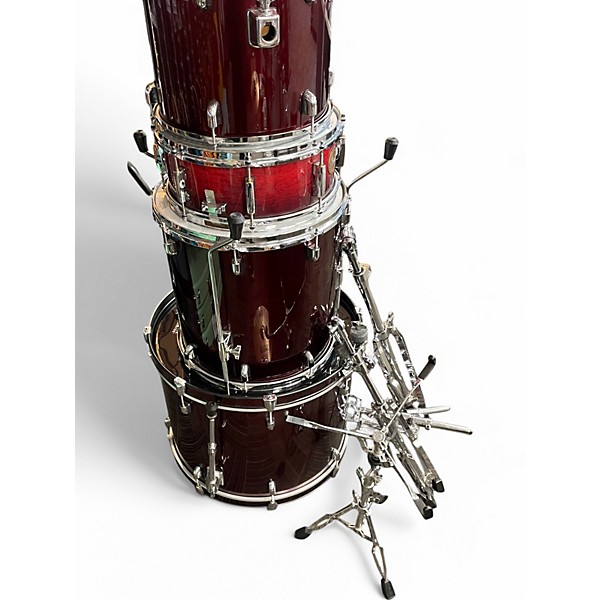 Used PDP by DW 5 Piece encore  ruby red Drum Kit
