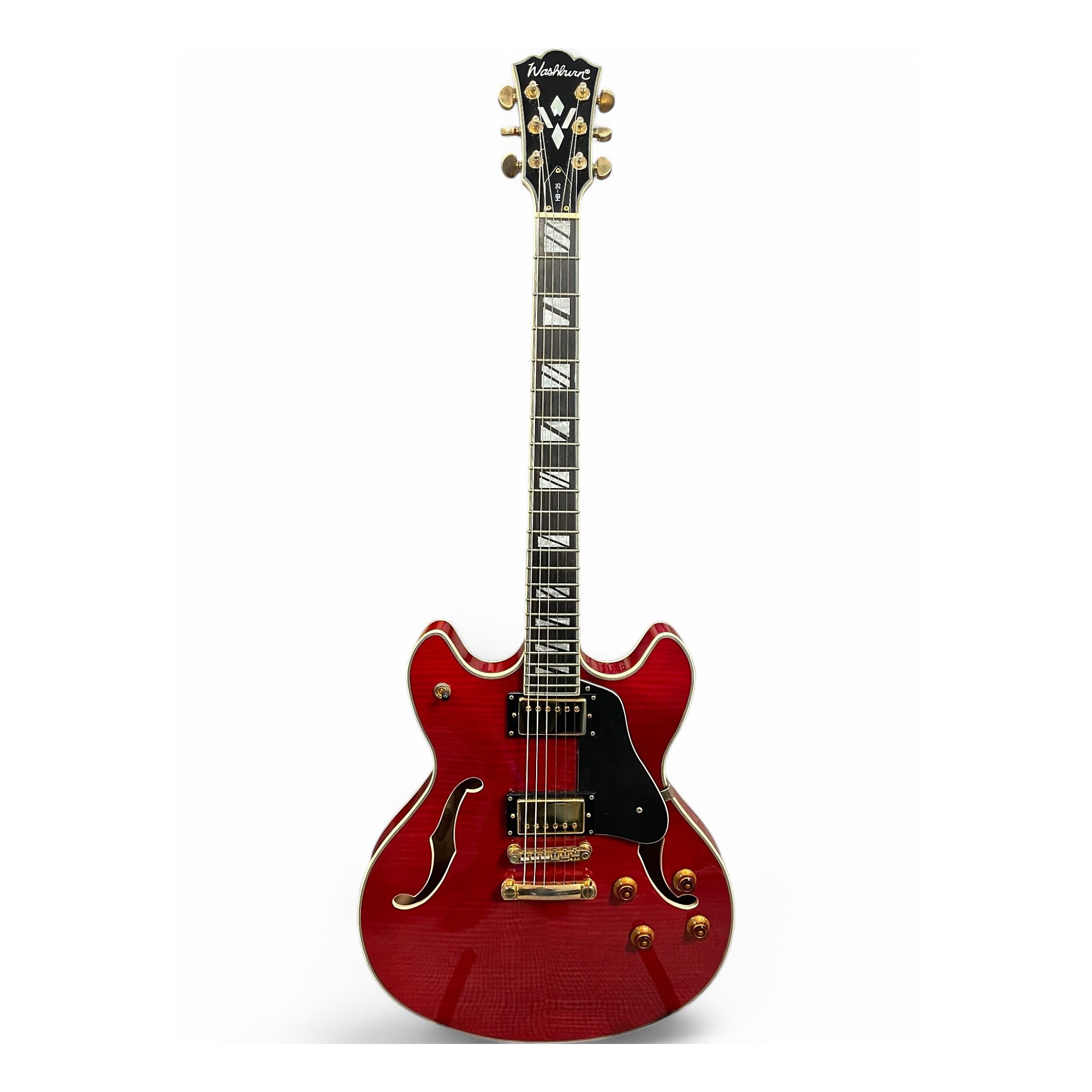 Used Washburn Used Washburn HB35 Red Hollow Body Electric Guitar  