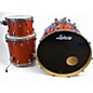 Used Ludwig 3 Piece KEYSTONE X ORANGE  SPARKLE Drum Kit thumbnail
