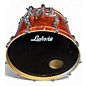 Used Ludwig 3 Piece KEYSTONE X ORANGE  SPARKLE Drum Kit