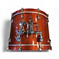 Used Ludwig 3 Piece KEYSTONE X ORANGE  SPARKLE Drum Kit