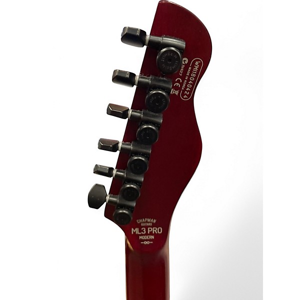 Used Chapman ML3 Pro Modern Crimson Red Trans Solid Body Electric Guitar