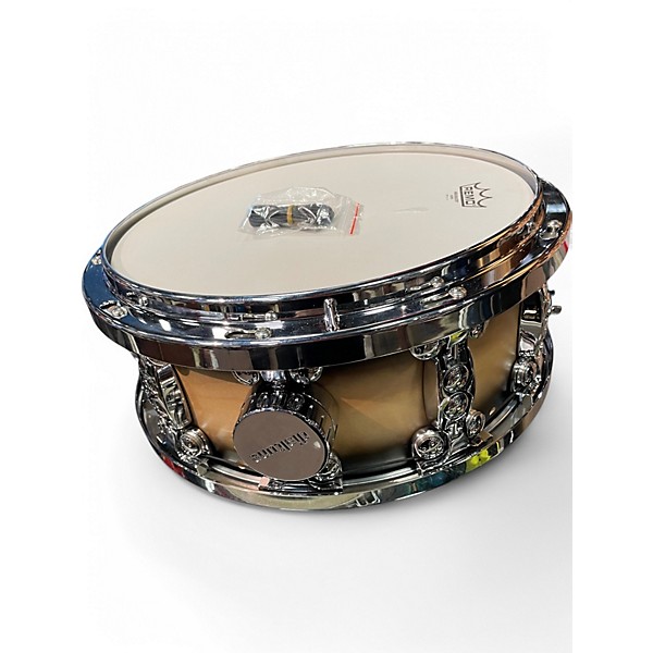 Used dialtune 6.5X14 MAPLE SNARE Natural Drum