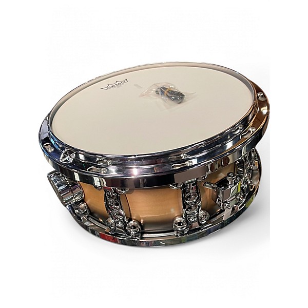 Used dialtune 6.5X14 MAPLE SNARE Natural Drum