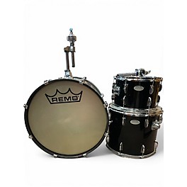 Used Yamaha 3 Piece no badge player kit black Drum Kit