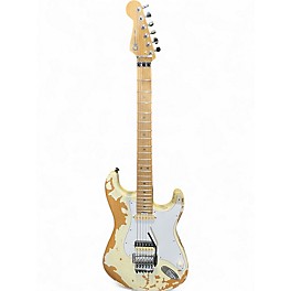 Used Charvel Henrik Danhage Limited-Edition Signature Pro-Mod So-Cal White Relic Solid Body Electric Guitar