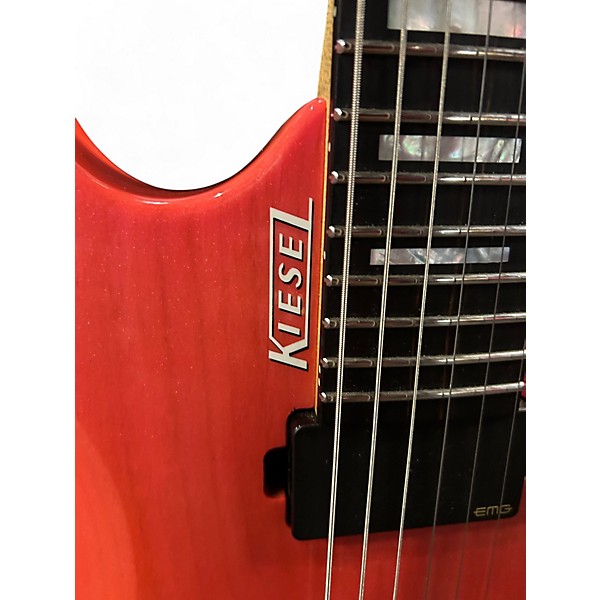 Used Kiesel Osiris 6 Trans Pearl Pink Solid Body Electric Guitar