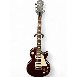 Used 2020s Epiphone Les Paul Traditional Pro IV Wine Solid Body Electric Guitar
