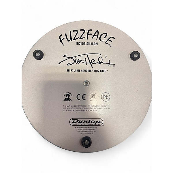 Used Dunlop JHF1 Jimi Hendrix Signature Fuzz Face Effect Pedal