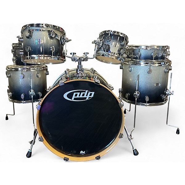 Used PDP by DW 7 Piece X7 Black and Silver Drum Kit,New Products : American Fashion Style Bags On Sale