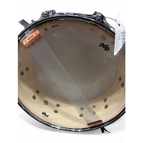 Used PDP by DW 5.5X14 Concept Series Snare silver to black sparkle Drum