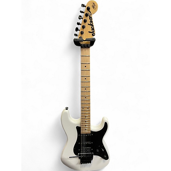 Used Jackson Adrian Smith Signature White Solid Body Electric Guitar
