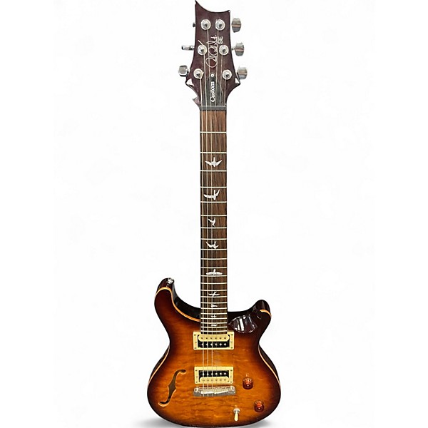 Used PRS SE Custom 22 Semi-Hollowbody 2 Color Sunburst Hollow Body Electric Guitar