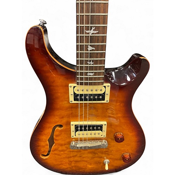 Used PRS SE Custom 22 Semi-Hollowbody 2 Color Sunburst Hollow Body Electric Guitar