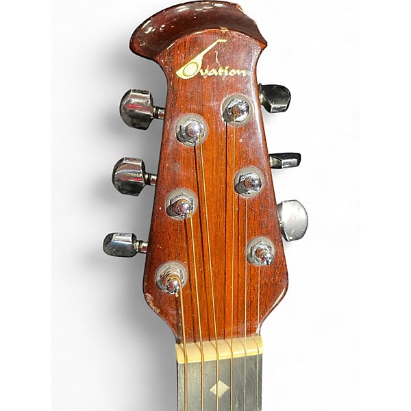 Vintage 1987 Ovation 1612 2 Tone Sunburst Acoustic Electric Guitar