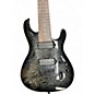 Used Ibanez S8QM Trans Grey Solid Body Electric Guitar