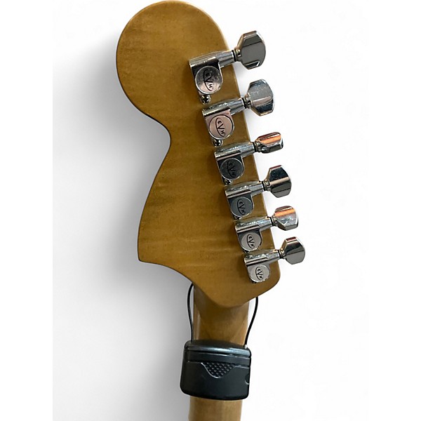 Used EVH STRIPED SERIES 78 ERUPTION WHITE W/ BLACK STRIPES Solid Body Electric Guitar