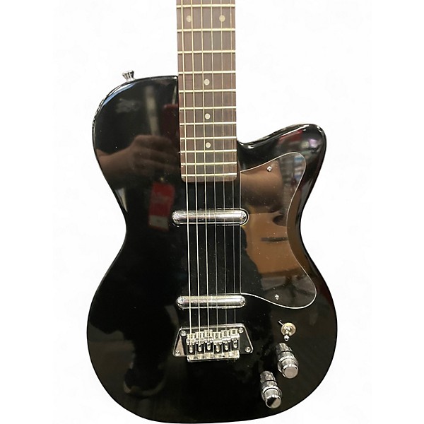 Used Silvertone 1303/U2 Reissue Black Solid Body Electric Guitar