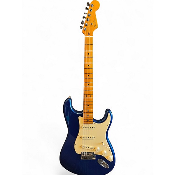 Used 2022 Fender American Ultra Stratocaster Cobra Blue Solid Body Electric Guitar,Specials : American Fashion Style Bags On Sale