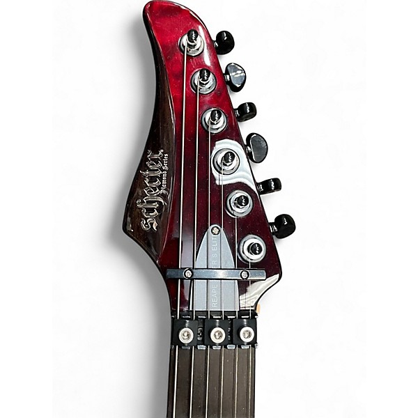 Used Schecter Guitar Research Reaper 6 FR S Elite Blood Burst Solid Body Electric Guitar