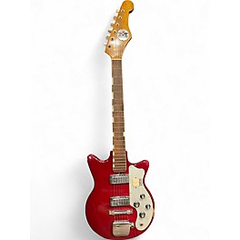 Vintage 1960s Teisco STARWAY RED Solid Body Electric Guitar