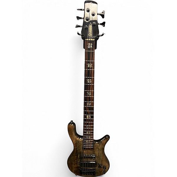 Used 2021 Spector NS-5XL Super Faded Gloss Burl Top Electric Bass Guitar