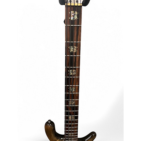 Used 2021 Spector NS-5XL Super Faded Gloss Burl Top Electric Bass Guitar