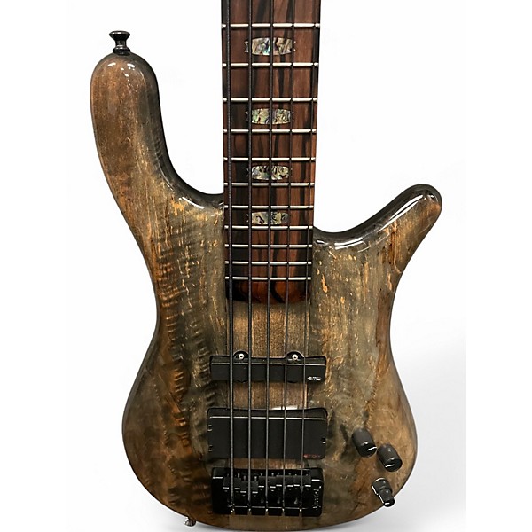 Used 2021 Spector NS-5XL Super Faded Gloss Burl Top Electric Bass Guitar