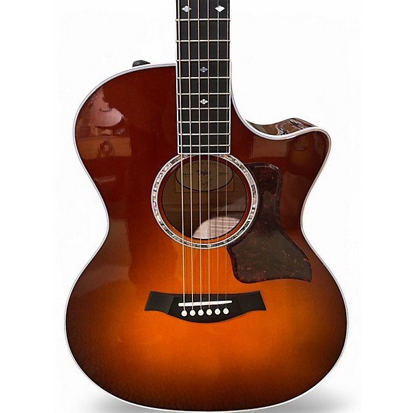 Used Taylor Custom GA 2 Tone Sunburst Acoustic Guitar