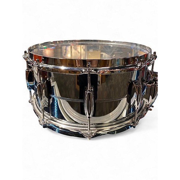 Used Gretsch Drums 14X6.5 Brooklyn Series Snare Chrome Over Brass Chrome Drum