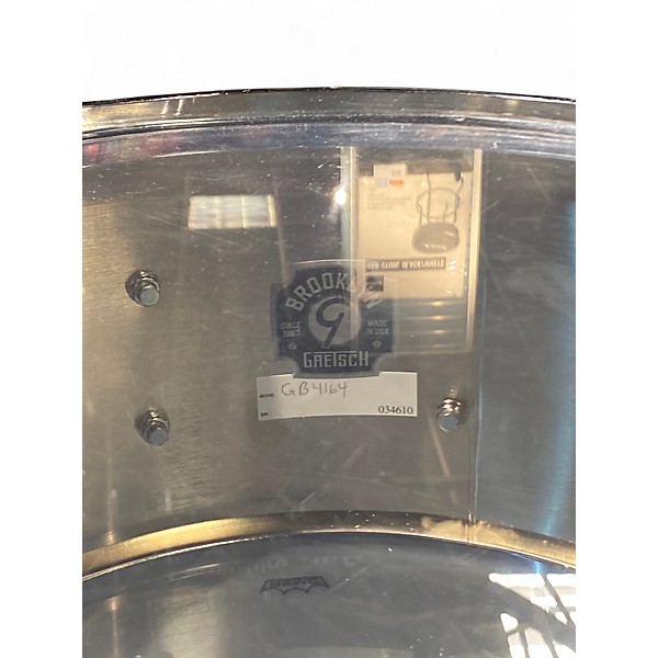 Used Gretsch Drums 14X6.5 Brooklyn Series Snare Chrome Over Brass Chrome Drum
