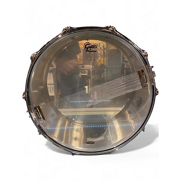 Used Gretsch Drums 14X6.5 Brooklyn Series Snare Chrome Over Brass Chrome Drum