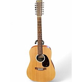 Used Martin DX2E Natural 12 String Acoustic Electric Guitar