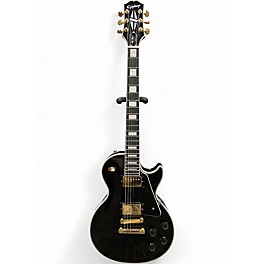 Used 2024 Epiphone Les Paul Custom Ebony Solid Body Electric Guitar