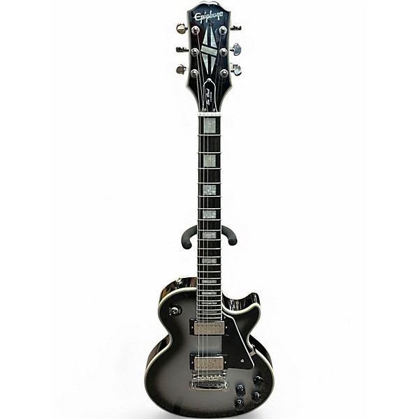 Used Epiphone Les Paul Custom Silverburst Solid Body Electric Guitar