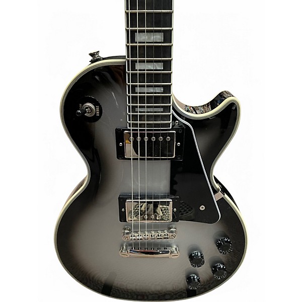 Used Epiphone Les Paul Custom Silverburst Solid Body Electric Guitar
