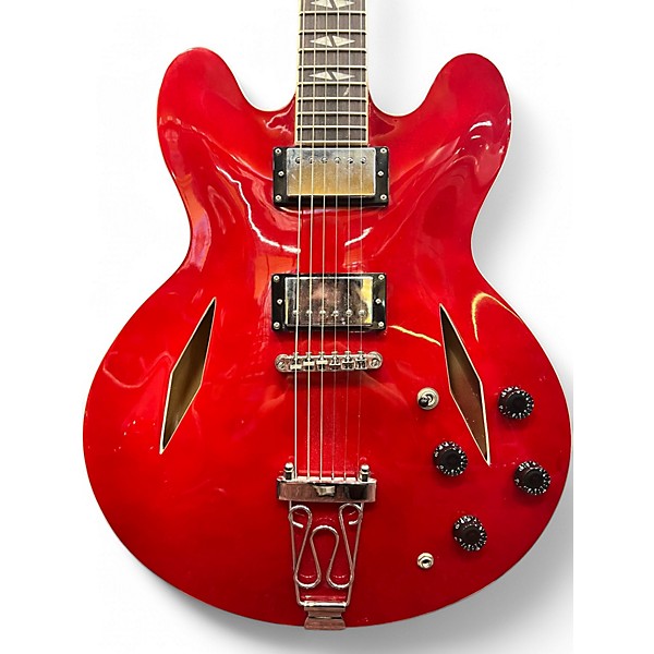 Used Cozart Custom Trini Lopez 335 Clone Red Hollow Body Electric Guitar