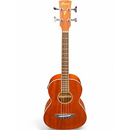 Used Ibanez PNB14E PARLOR ACOUSTIC BASS Natural Acoustic Bass Guitar