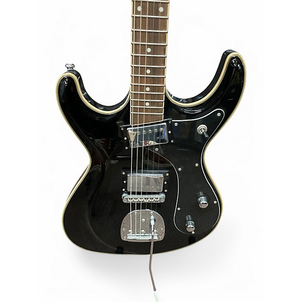 Used Eastwood sidejack standard  Black Solid Body Electric Guitar