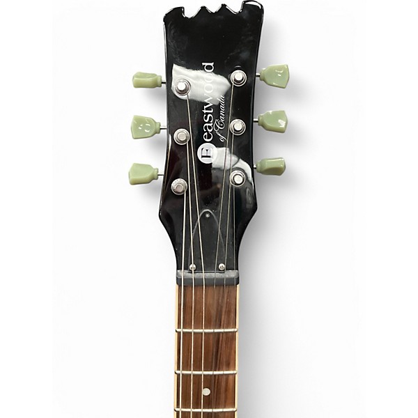 Used Eastwood sidejack standard  Black Solid Body Electric Guitar