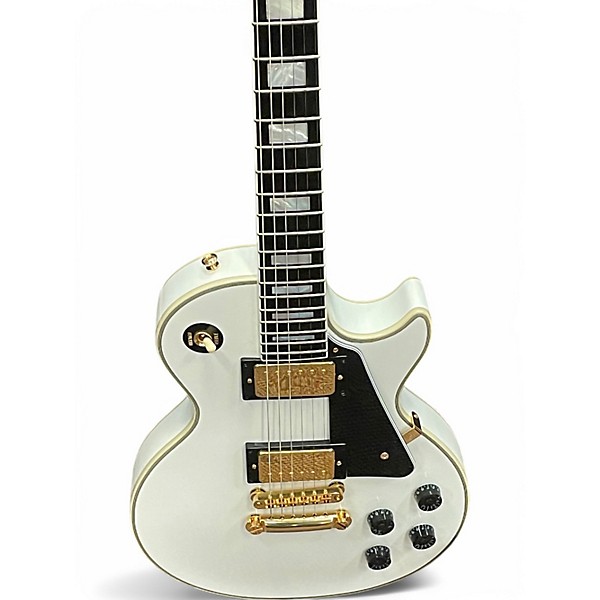Used 2024 Epiphone Les Paul Custom inspired by gibson custom shop Alpine White  Solid Body Electric Guitar