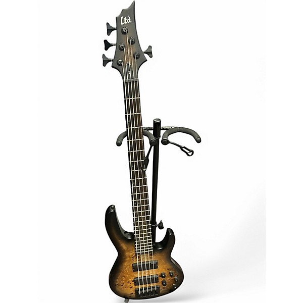 Used ESP LTD B5E 5 String charcoal ebony Electric Bass Guitar