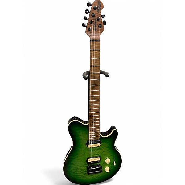 Used Ernie Ball Music Man Axis Super Sport Quilt Top MACHA Solid Body Electric Guitar