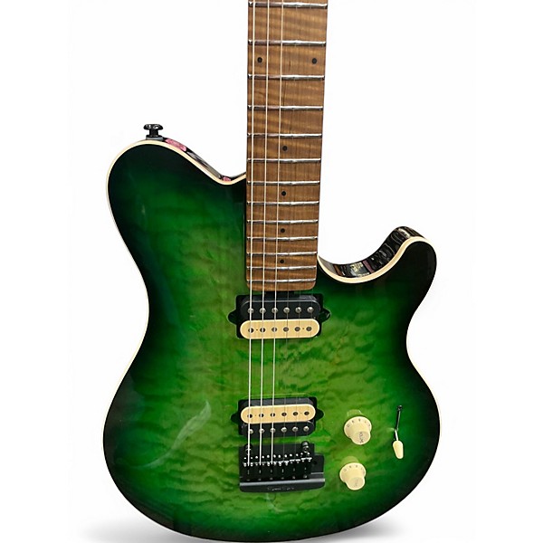 Used Ernie Ball Music Man Axis Super Sport Quilt Top MACHA Solid Body Electric Guitar