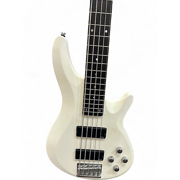 Used Schecter Guitar Research C5 DELUXE WHITE Electric Bass Guitar