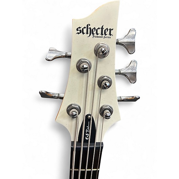 Used Schecter Guitar Research C5 DELUXE WHITE Electric Bass Guitar