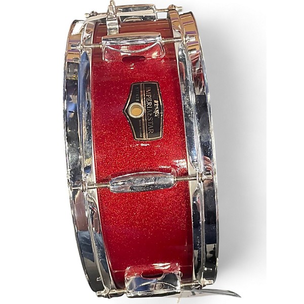 Used TAMA 14X5 Imperialstar Snare Red Sparkle Drum