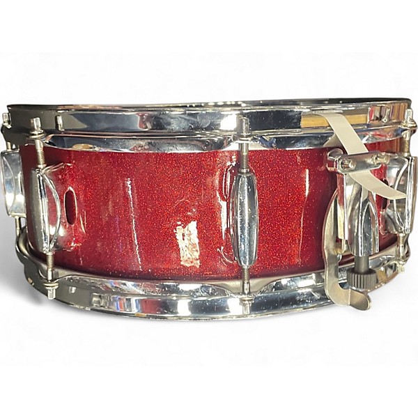Used TAMA 14X5 Imperialstar Snare Red Sparkle Drum