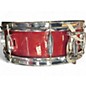 Used TAMA 14X5 Imperialstar Snare Red Sparkle Drum