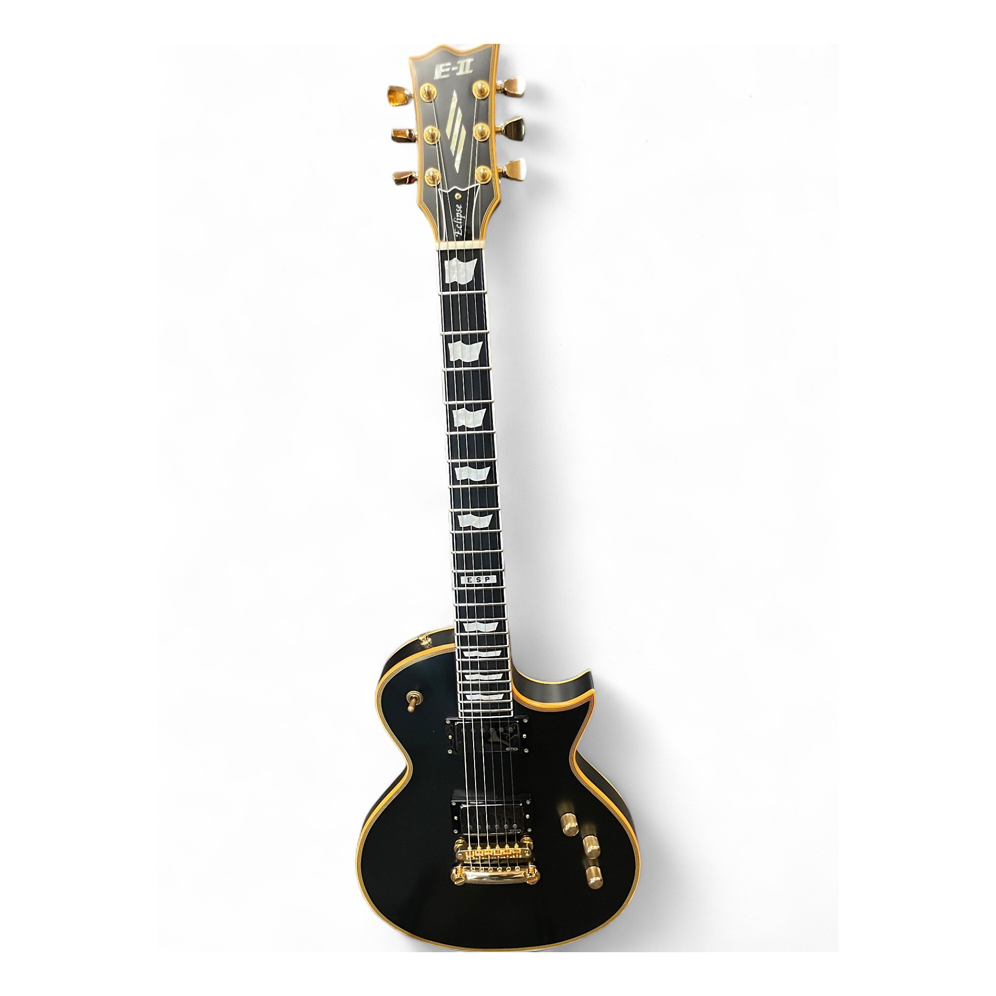 Used ESP Used ESP E-II Eclipse Black Solid Body Electric Used ESP Used ESP E-II Eclipse Black Solid Body Electric